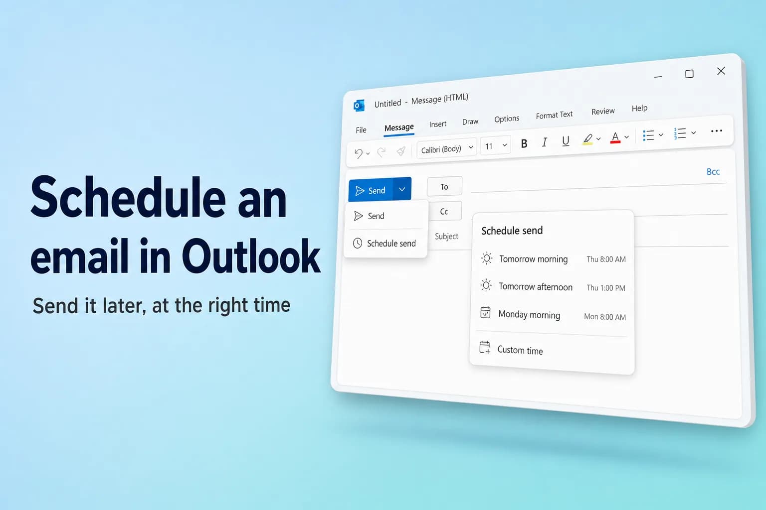 How to Schedule an Email in Outlook (and Change or Cancel It Later)