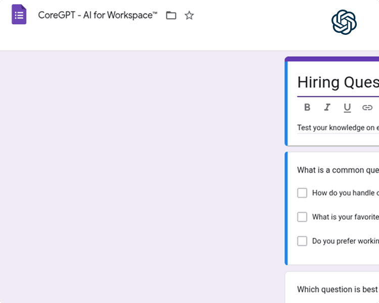 Forms Get Started