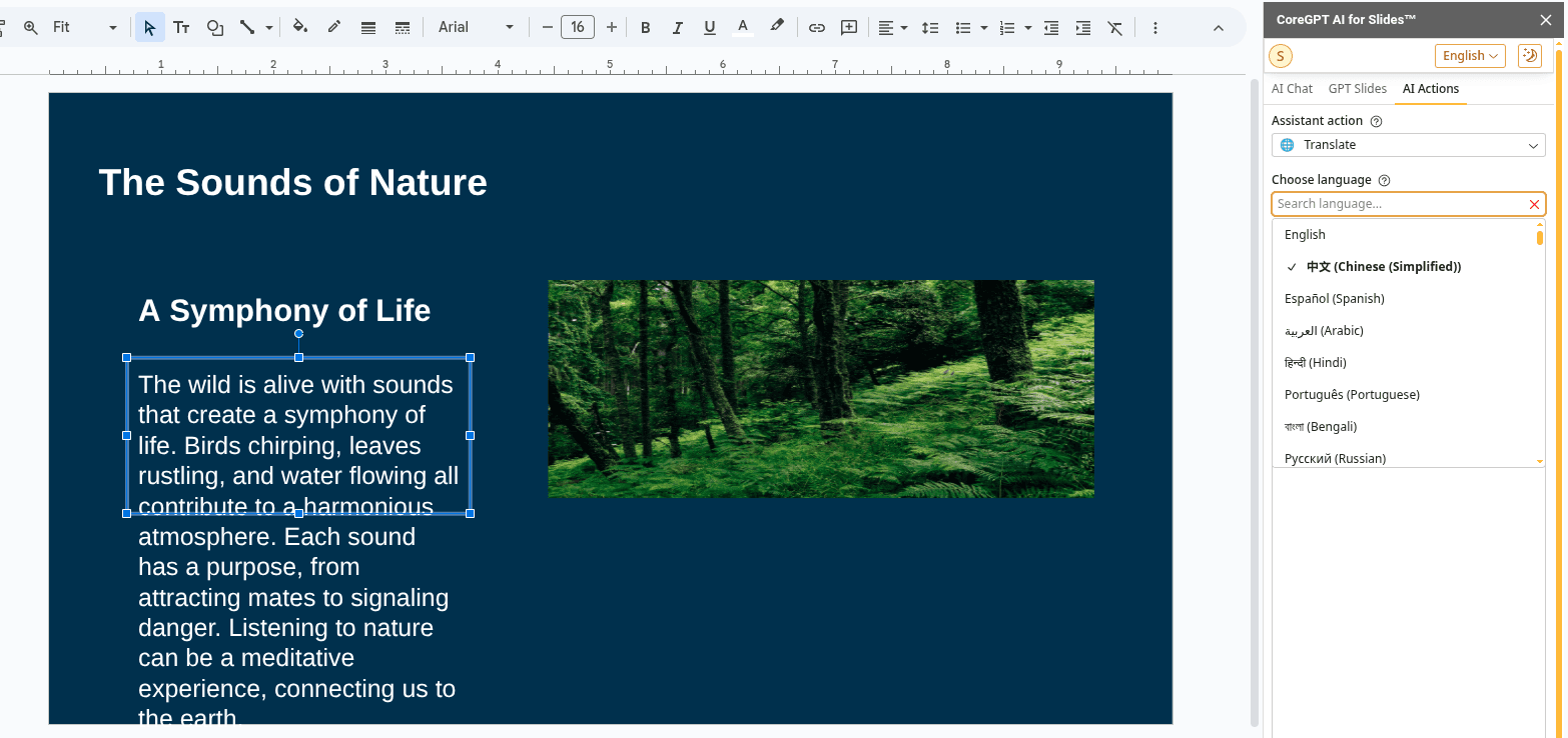 Slides Translate